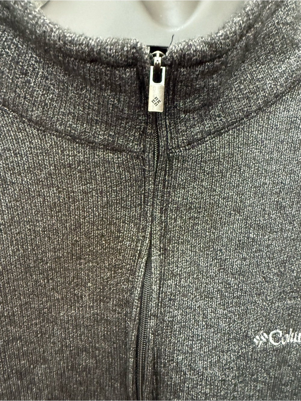 Columbia Men's Dark Charcoal 1/4 Zip Fleece Pullover - Picture 2 of 9